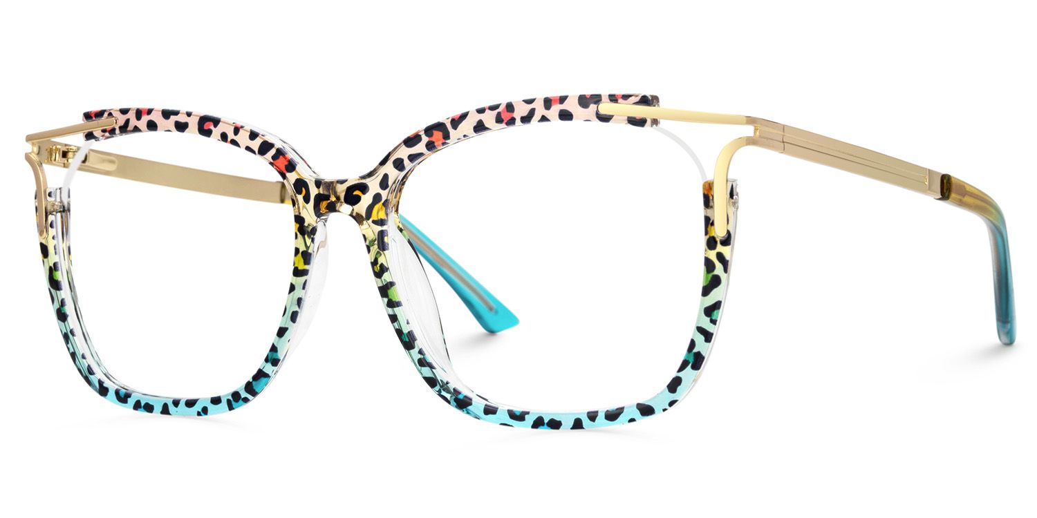 Sidibe Blau-Leo Quadratisch TR90 Brille4