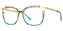 Sidibe Blau-Leo Quadratisch Brille4