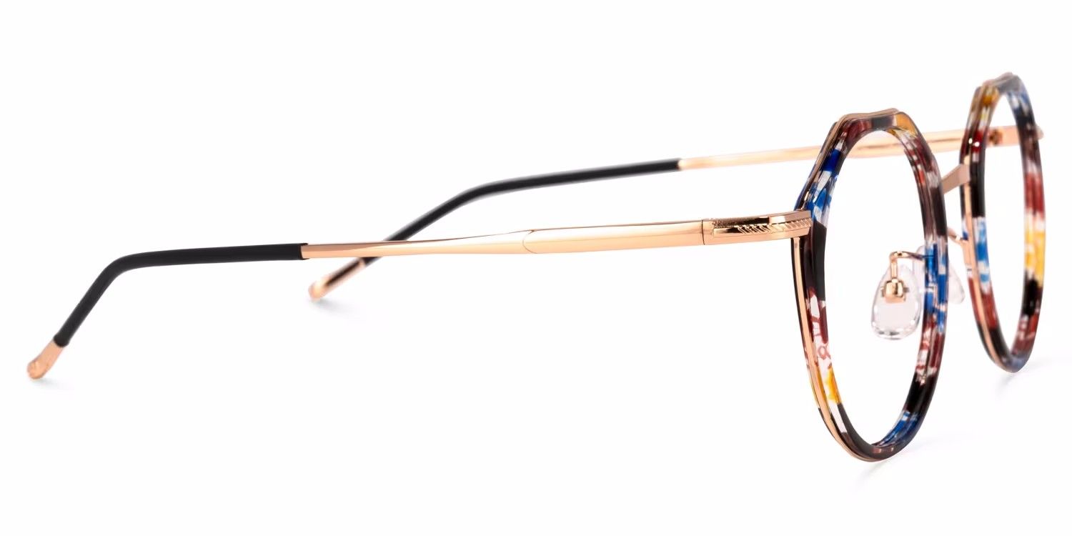 Gentry Bunt Geometrisch Brille4