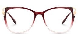 Farria Rot Quadratisch Brille0