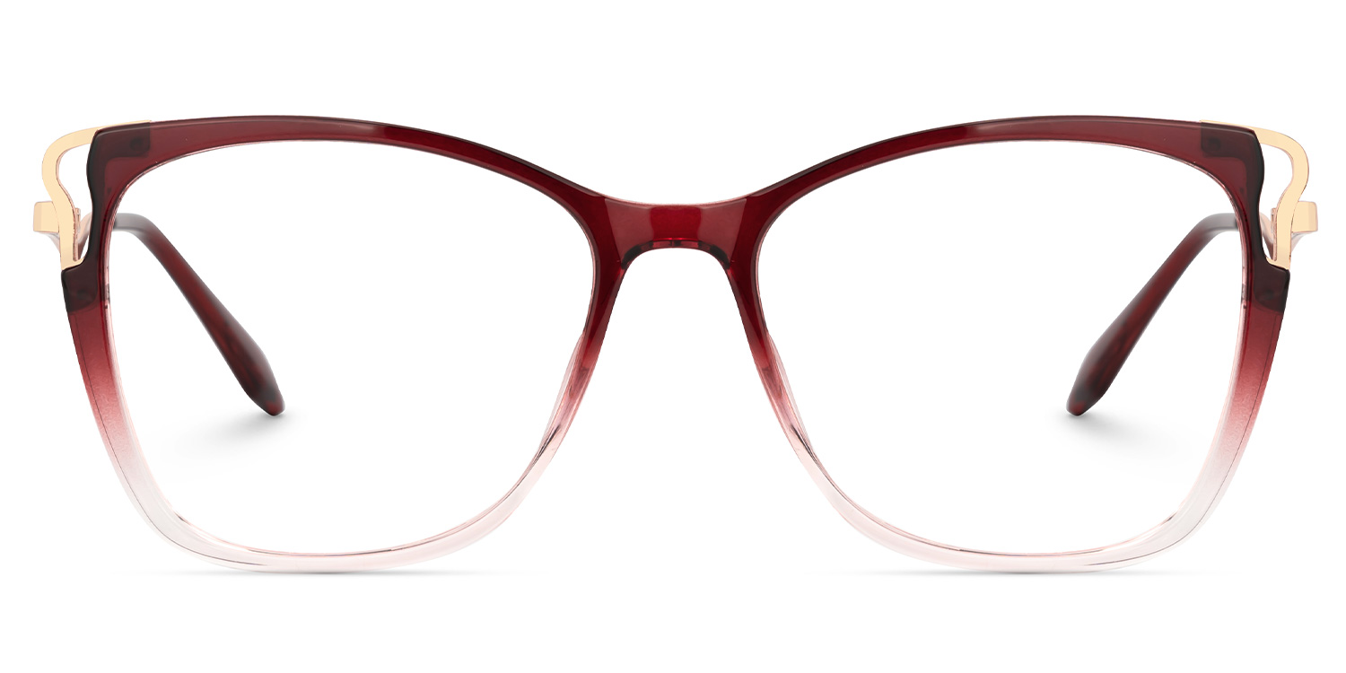 Farria Rot Quadratisch Brille0