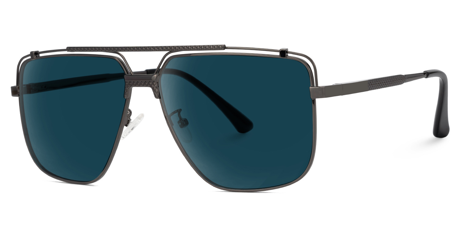 ZEELOOL Arellano Grau Pilot Sonnenbrille