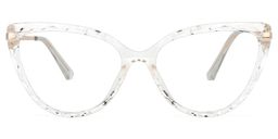Lucas Weiß Klar Cateye Brille0