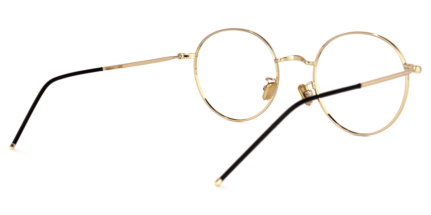 Yamilet Gold Runde Brille3