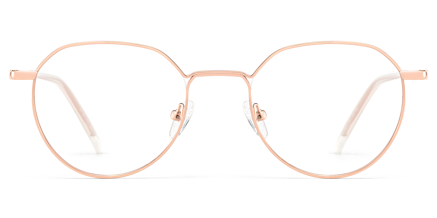 Thea Gold Geometrisch Brille
