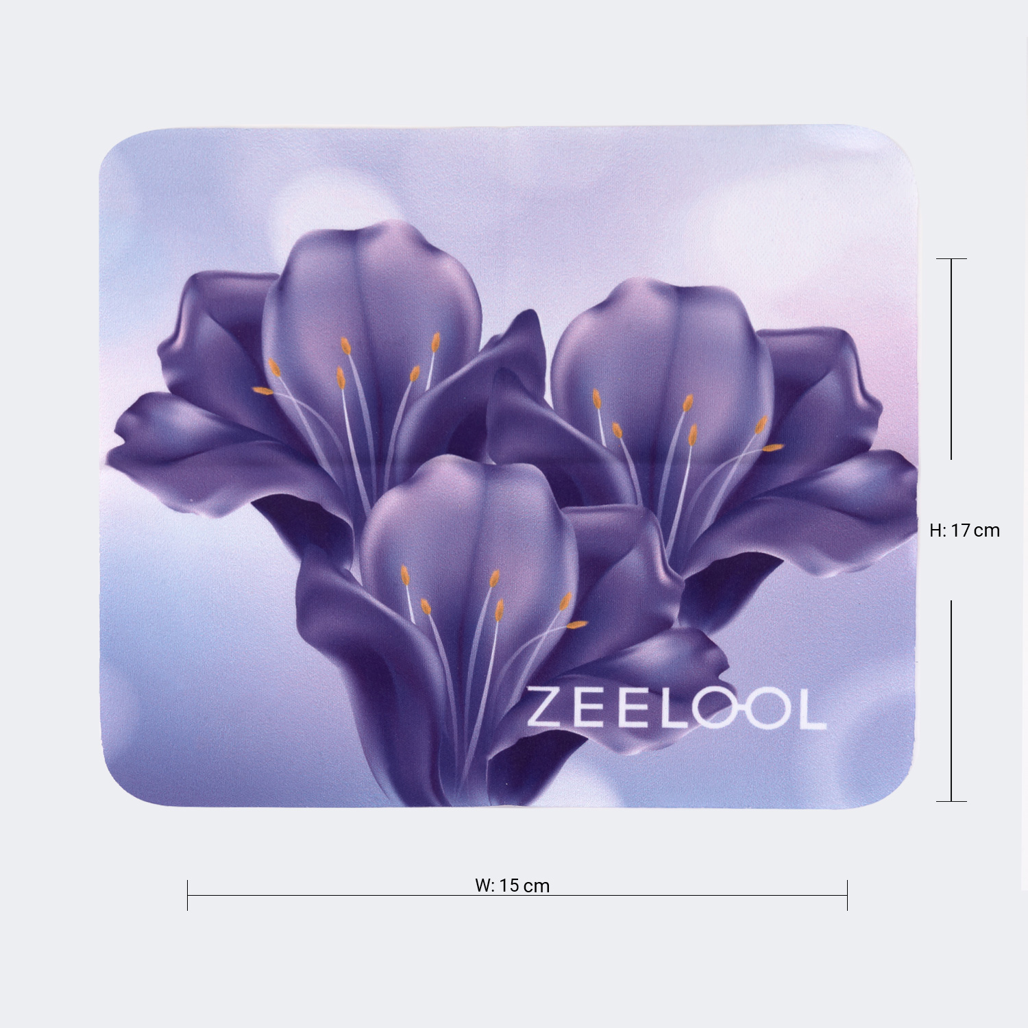 ZEELOOL Dalia Lila-Blumen Brillenputztuch