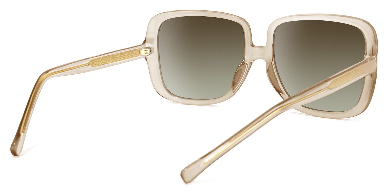 Raymond Beige Quadratisch Sonnenbrille4