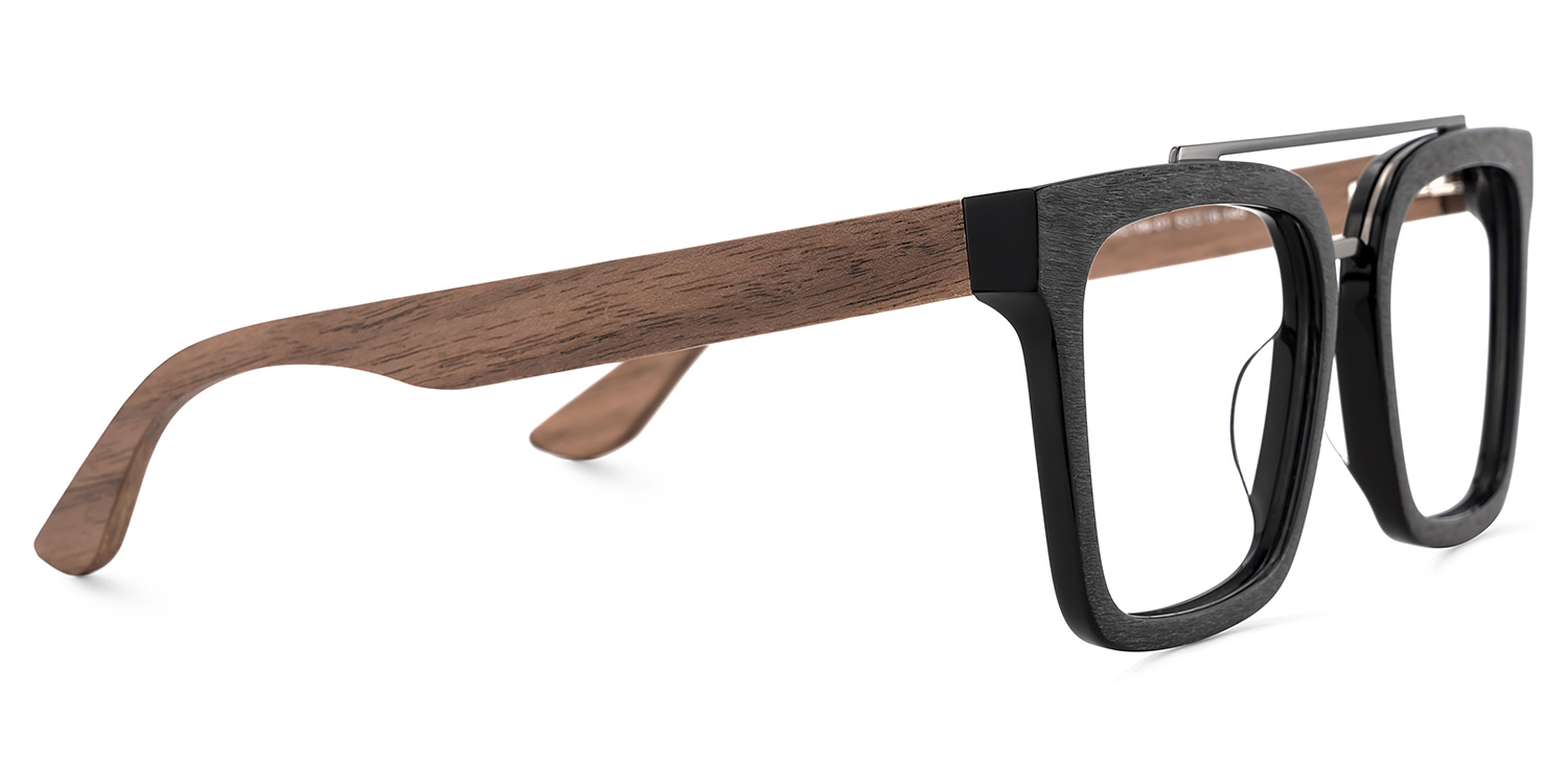 Pascal Schwarz Pilot Gemischte-Materialien Brille3