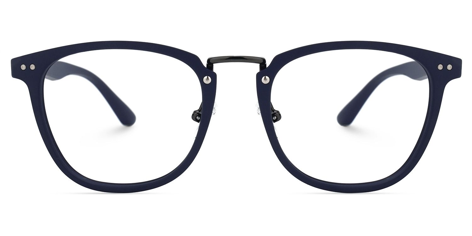 Gladys Dunkelblau Rund Brille0