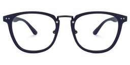 Gladys Dunkelblau Rund Brille0