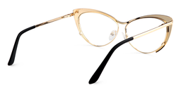 Ellen Gold Cat Eye Brille4