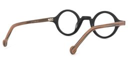 Arale Schwarz Vollrand Rund Brille3