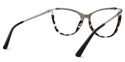 Yomary Grün-Braun Cateye Brille2