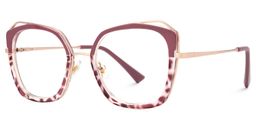 Latimer Rot-Tortoise Quadratisch Brille1