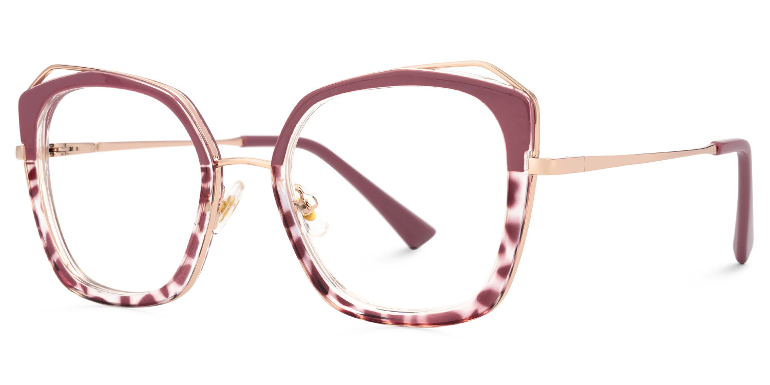 Latimer Rot-Tortoise Quadratisch Brille1