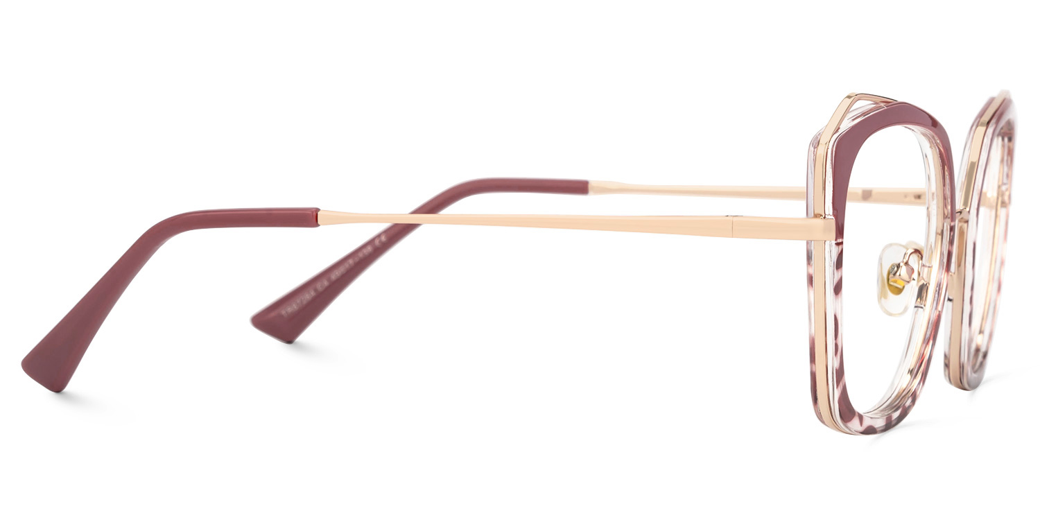 Latimer Rot-Tortoise Quadratisch Brille2