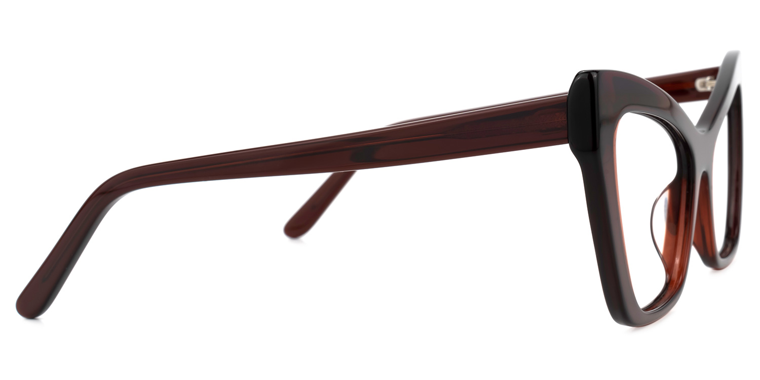 Driscoll Dunkelrot Cateye Brille2