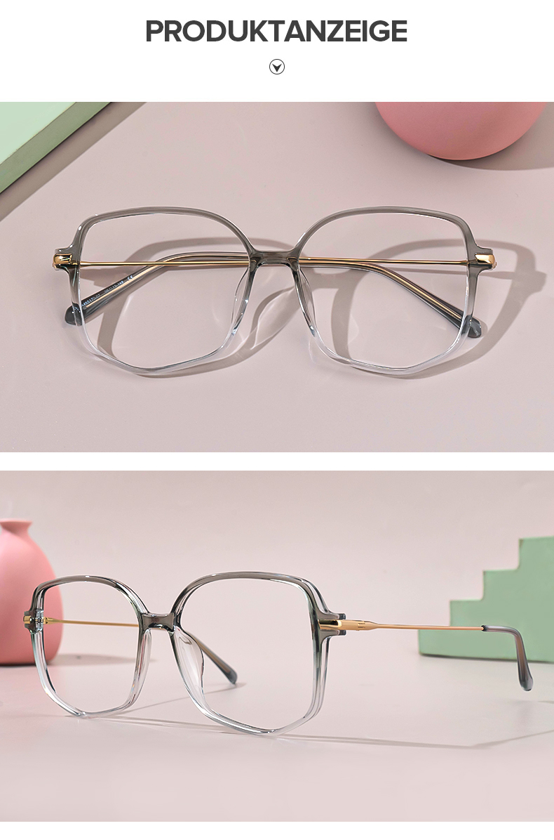 Payton Grau Geometrisch Brille