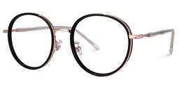 Zhane Schwarz Rund Brille1