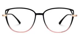 Haygood Schwarz-Rosa Cateye Brille2