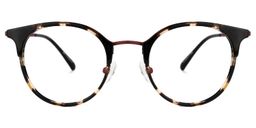 Derry Schwarz-Tortoise Rund Brille0