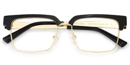 Gerena Schwarz-Gold Browline Brille1