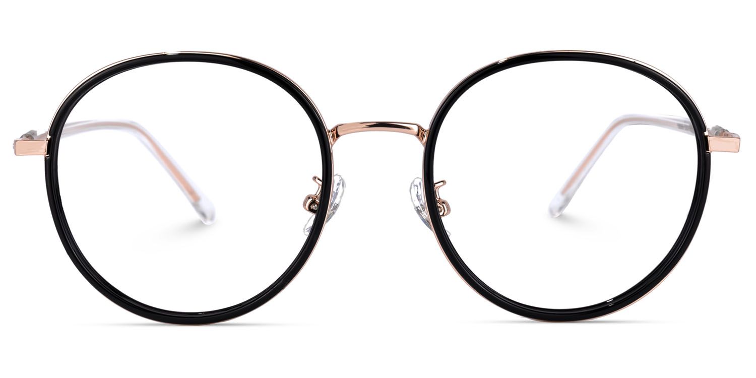 Zhane Schwarz Rund Brille0