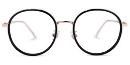 Zhane Schwarz Rund Brille0