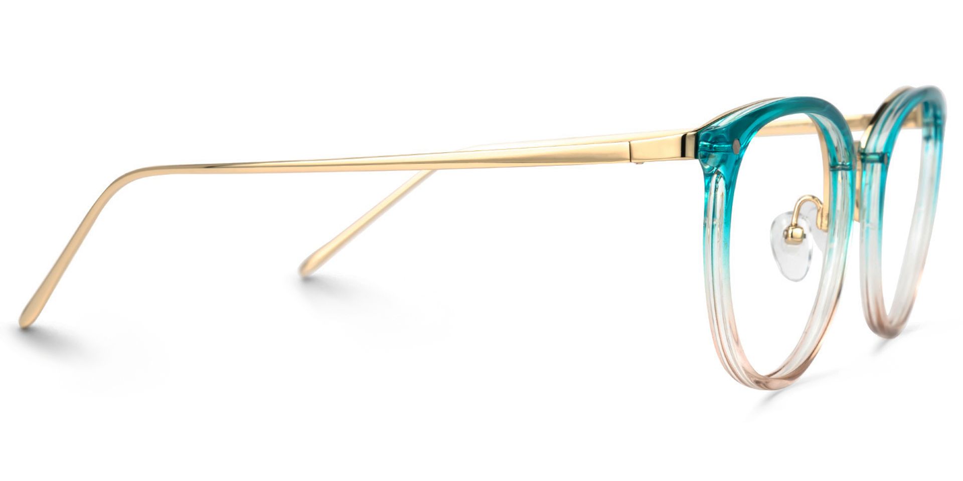 Abbas Blau-Rosa Rund Brille4