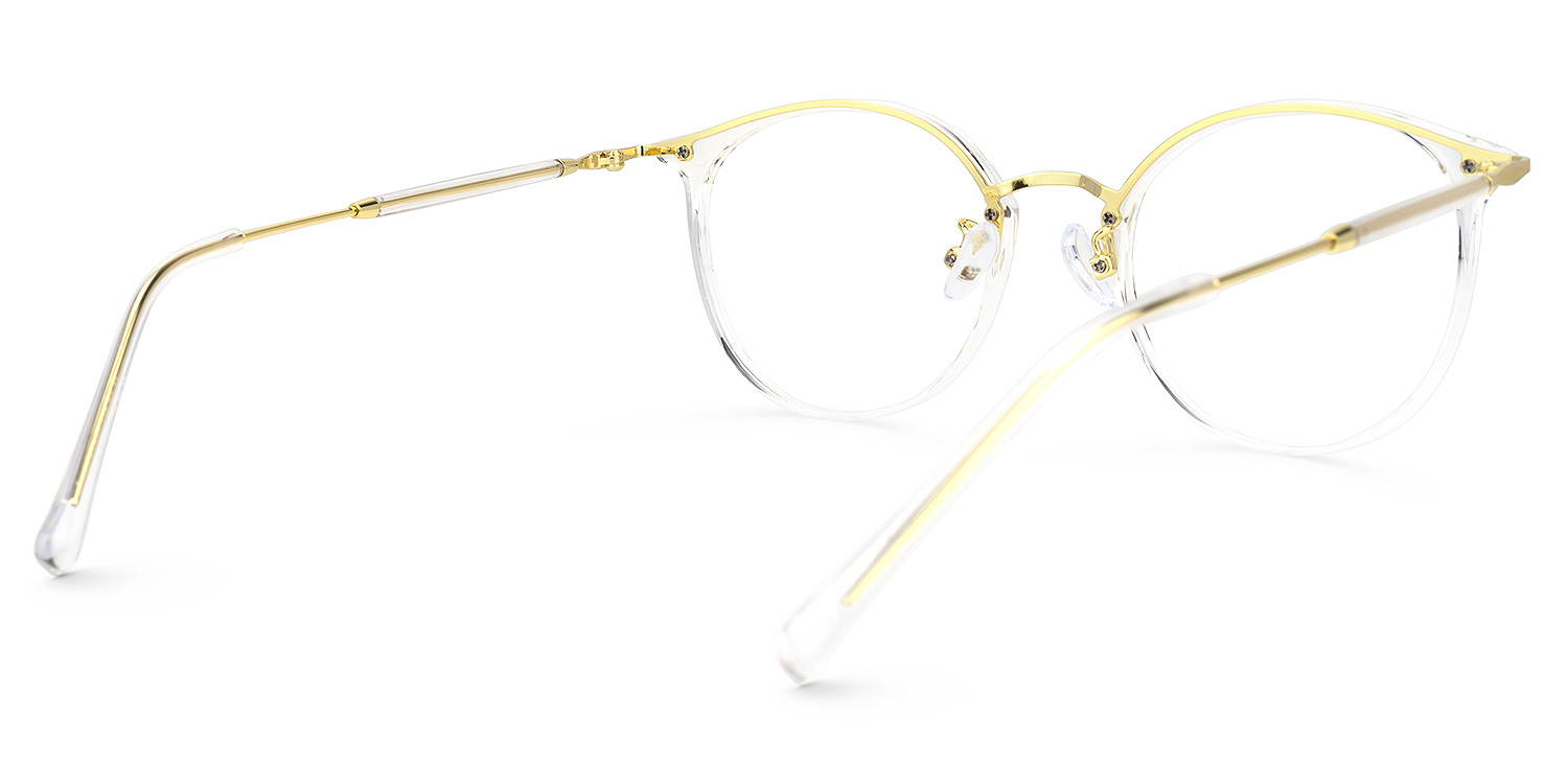 Karma Gelb Rund Brille2