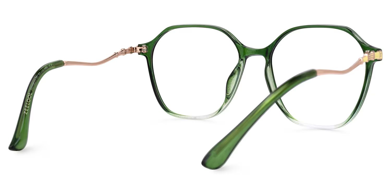 Kayee Grün Geometrisch Brille3