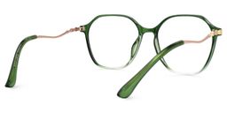 Kayee Grün Geometrisch Brille3