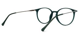 Ohnicio Dunkelgrün Rund Brille3