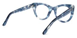 Blake Blau Tortoise Cateye Brille4
