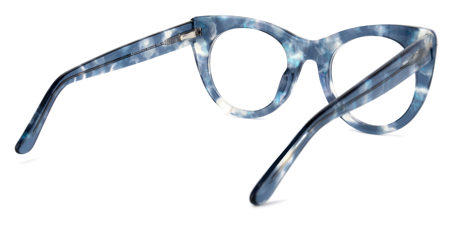 Blake Blau Tortoise Cateye Brille4