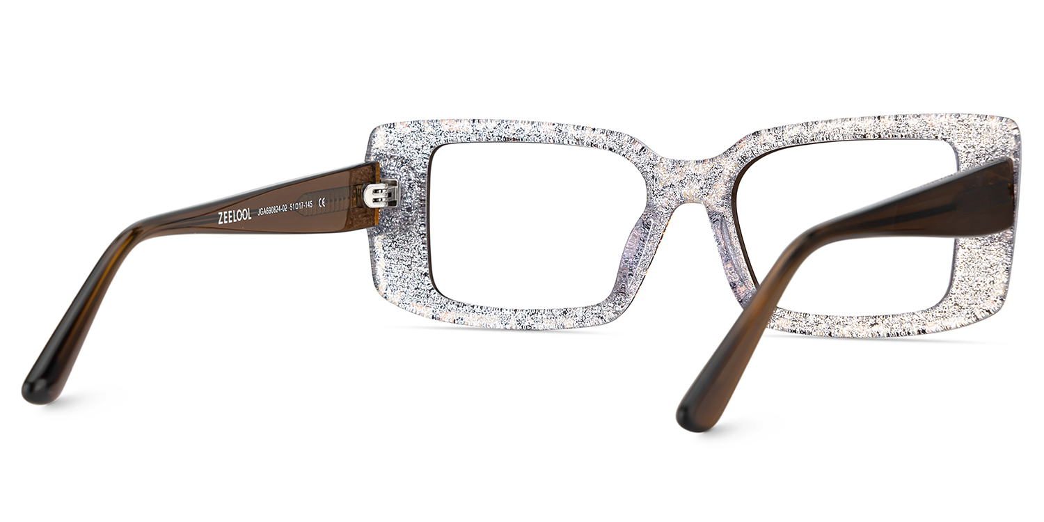 Gleam Leo Rechteckig Acetat Brille4