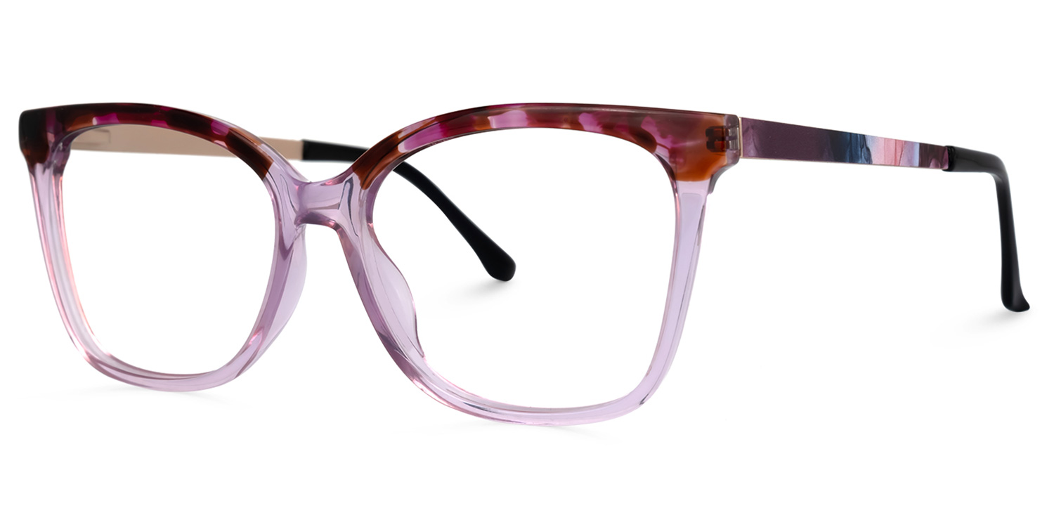 Olga Blumendruck-Lila Cateye Brille1