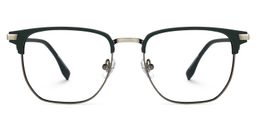 Jasmine Dunkelgrün Rechteckig Brille0