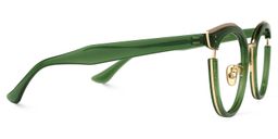 Laraine Grün-Gold Cateye Brille3