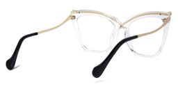 Janina Gold Klar Cateye Brille4
