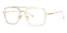 Gifford Klar Gold Pilot Brille1