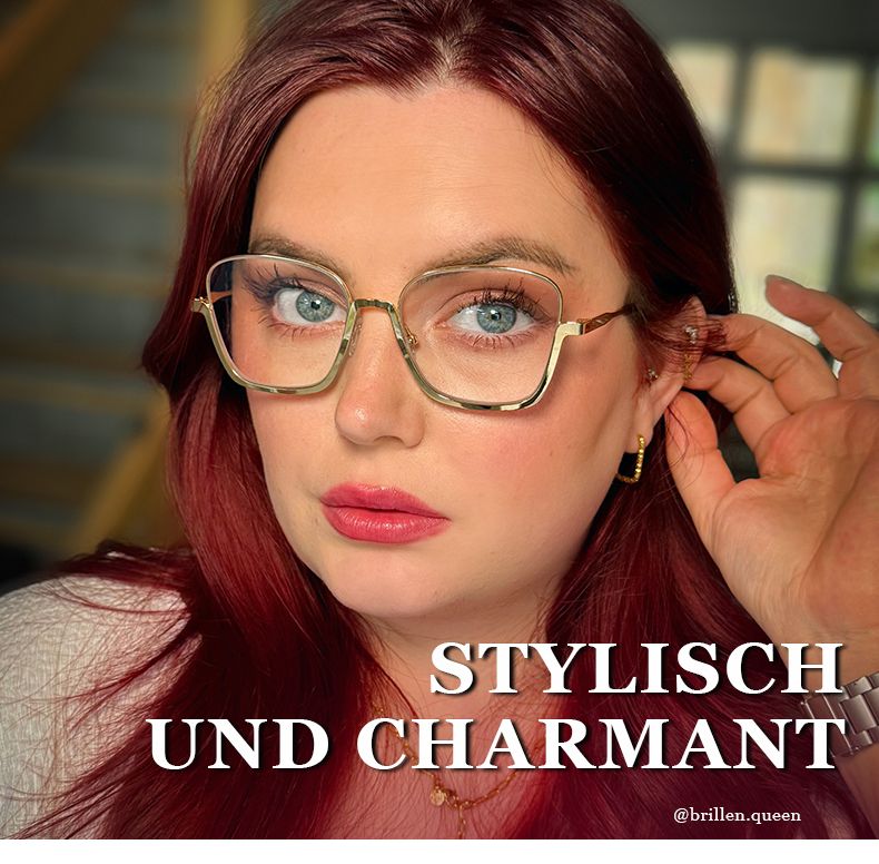 Easter Gold Quadratisch Brille