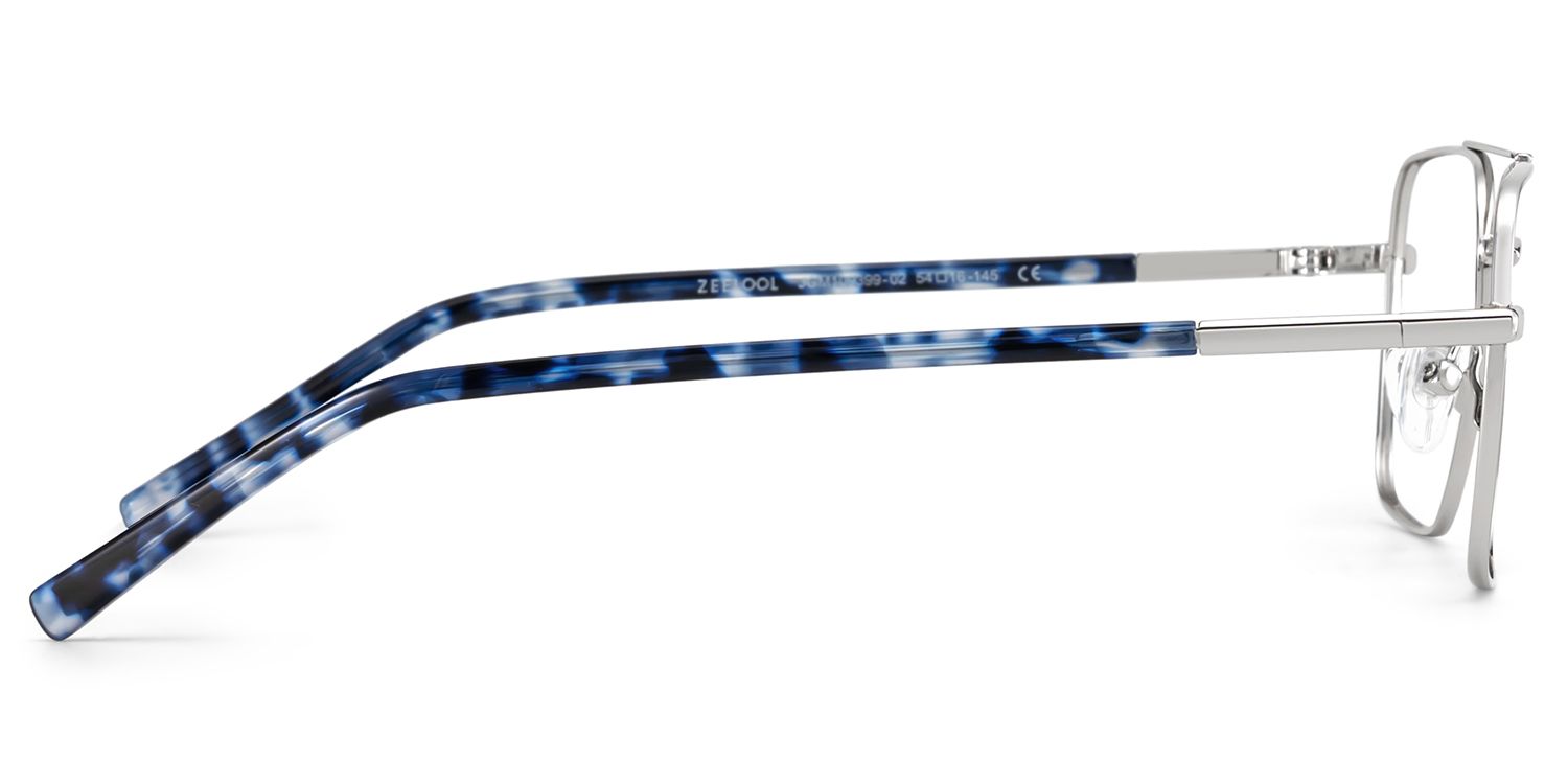 Iris Silber Pilot Metall Brille5