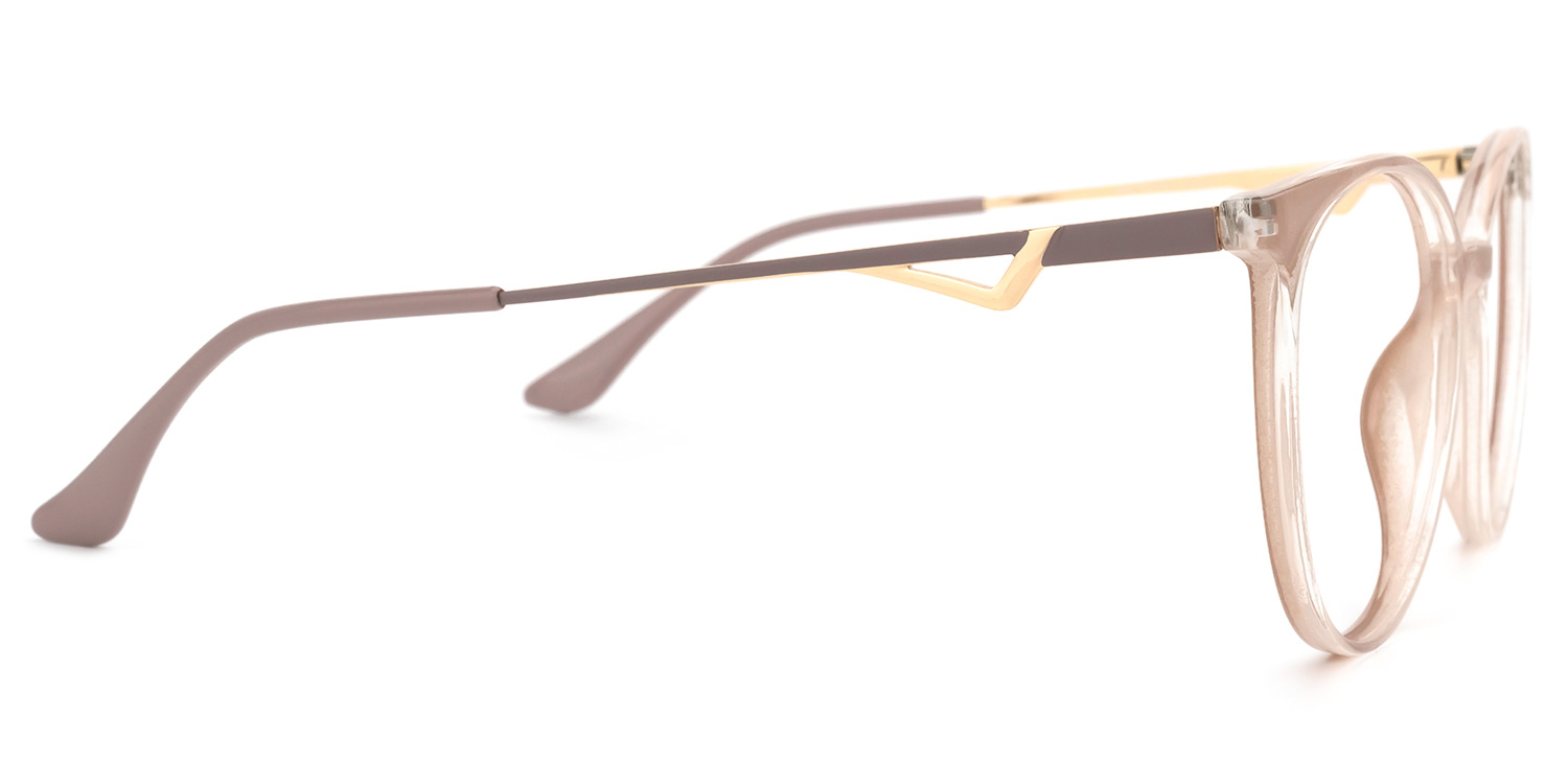 Babbage Hellbraun Rund Brille2