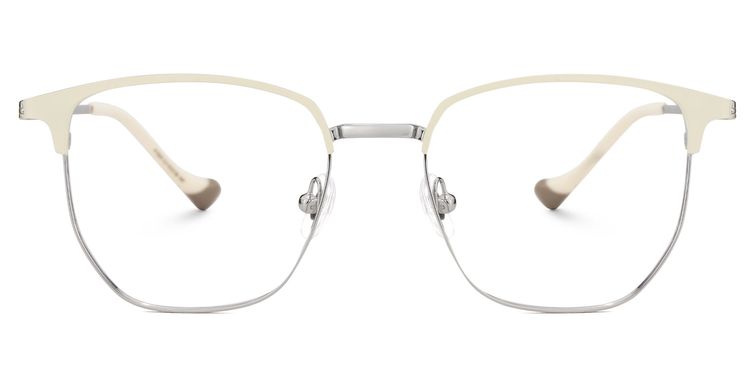 Orpah Weiß Browline Brille