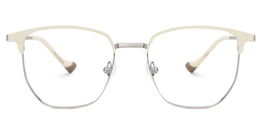 Orpah Weiß Browline Brille