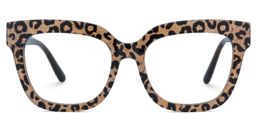 Yaniska Braun-Leo Quadratisch Brille2
