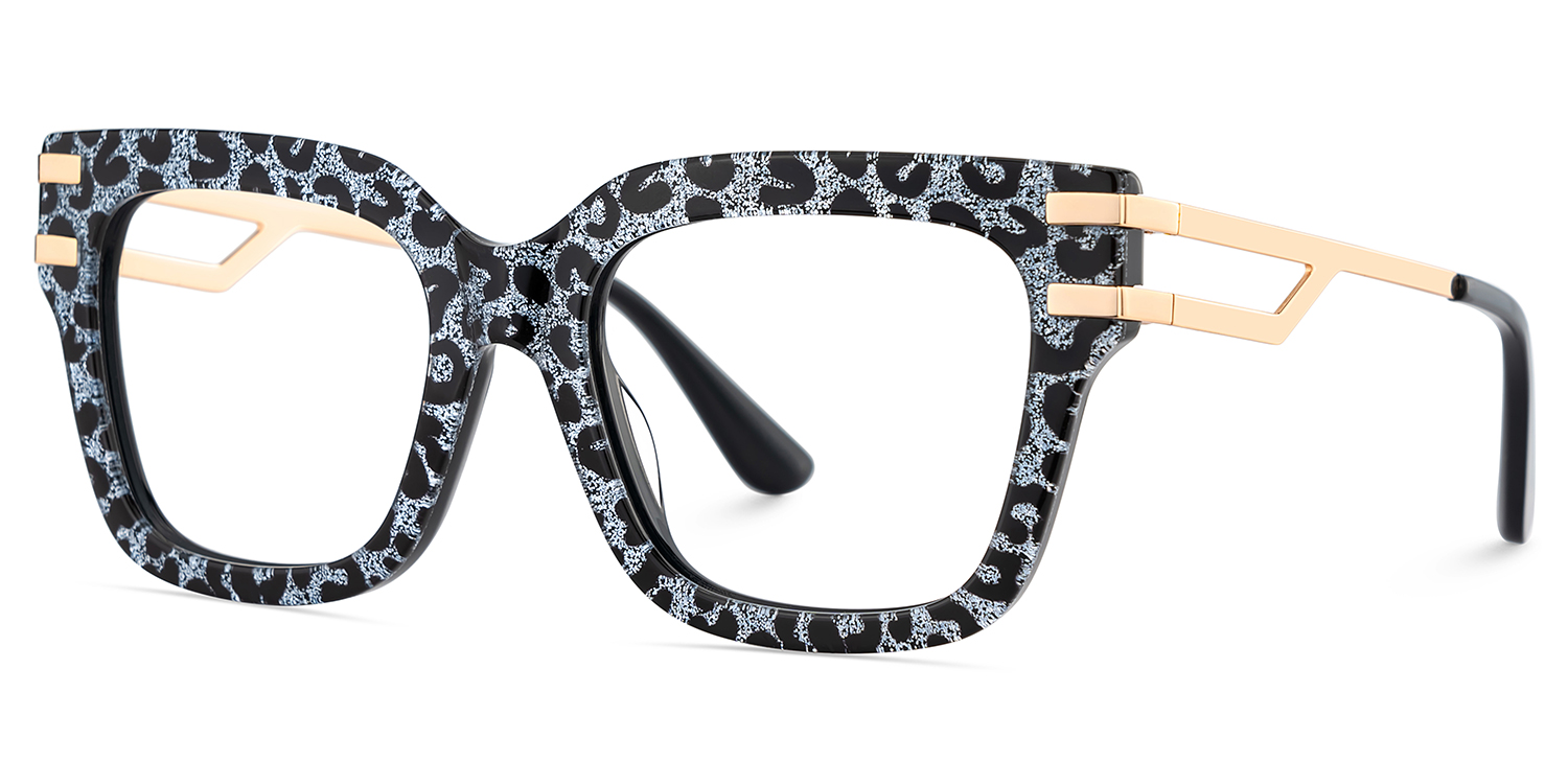 Lidia Grau-Leo Quadratisch Gemischte-Materialien Brille5