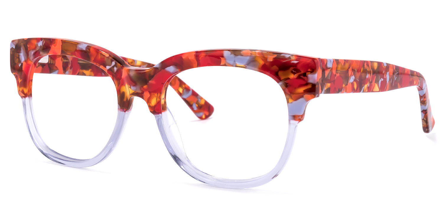 Yessenia Lila Muster Quadratische Brille2