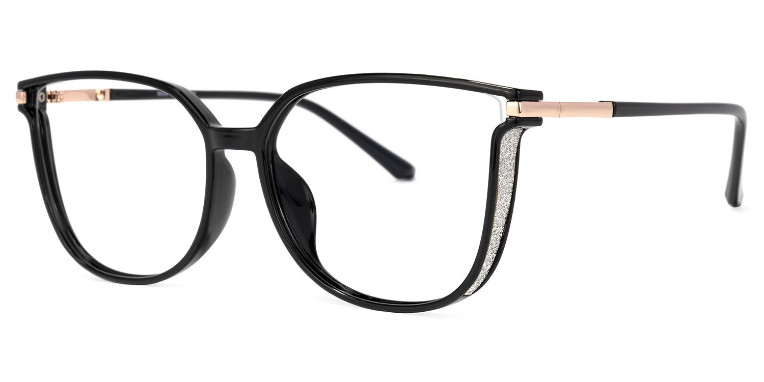 Walden Schwarz Cateye Brille1